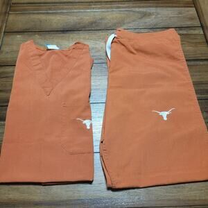 2 Pc Texas Longhorns Scrub Set (Gelscrubs) - Size Small